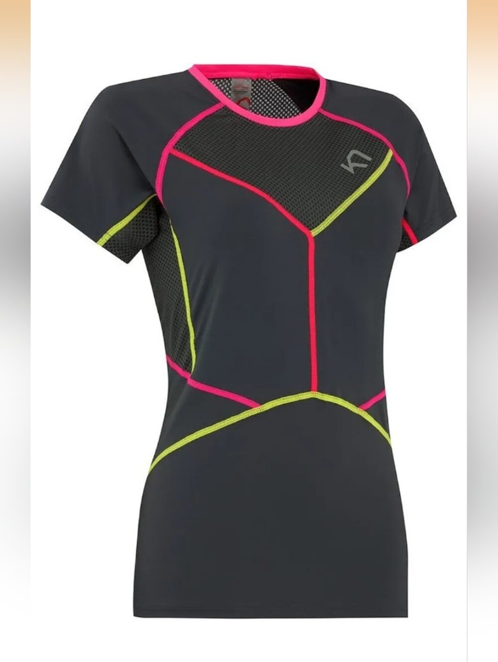 Kari Traa Louise Tee Activewear Jersey T-shirt Athletic Black Size Medium EUC